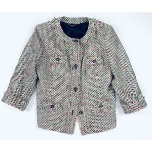 Tablots Herringbone Woven Fringe Tweed Jacket